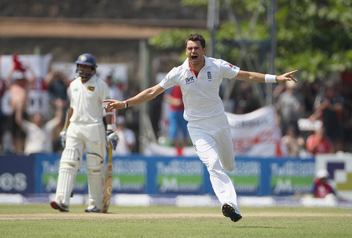 Sri Lanka v England day 1: James Anderson Sangakarra wicket