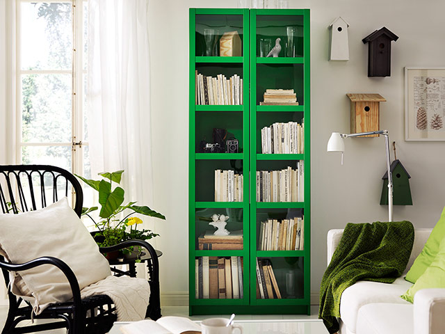 World book night: Billy bookcase in green from Ikea
