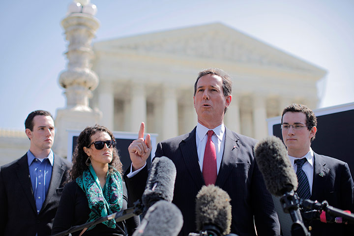 Supreme court healthcare: Rick Santorum