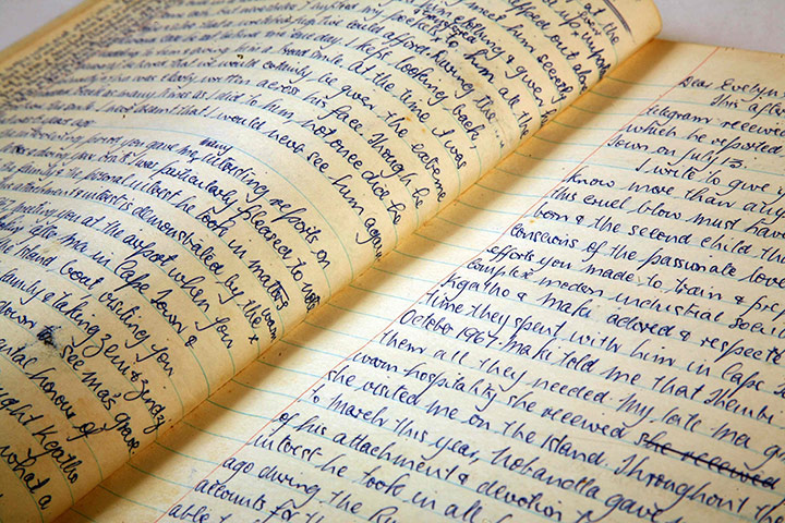 Nelson Mandela: Letters from Mandela's prison correspondence journal