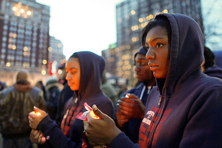 Trayvon Martin marches: University of Pennsylvania students light candles