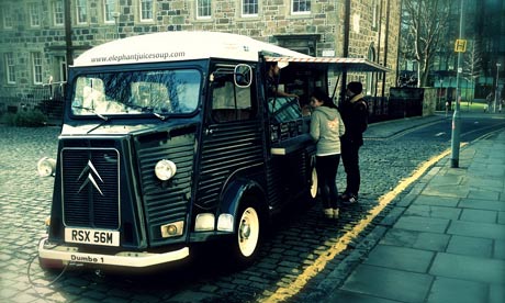 The Elephant Juice soup van in Edinburgh