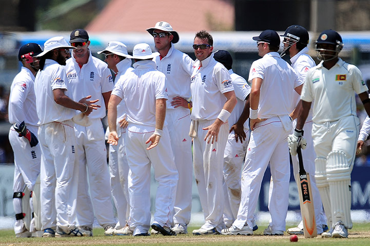Sri Lanka v England day 3: Graeme Swann takes out the middle stump of Rangana Herath