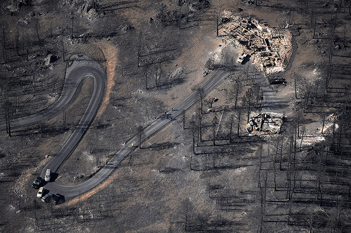 24 hours: Colorado, US: Homes destroyed by the Lower North Fork Wildfire