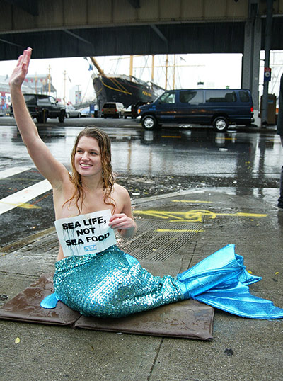 Hoaxes: Topless Mermaid Protest In Manhattan