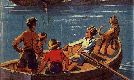 cover of the first Famous Five book, Five on a Treasure Island