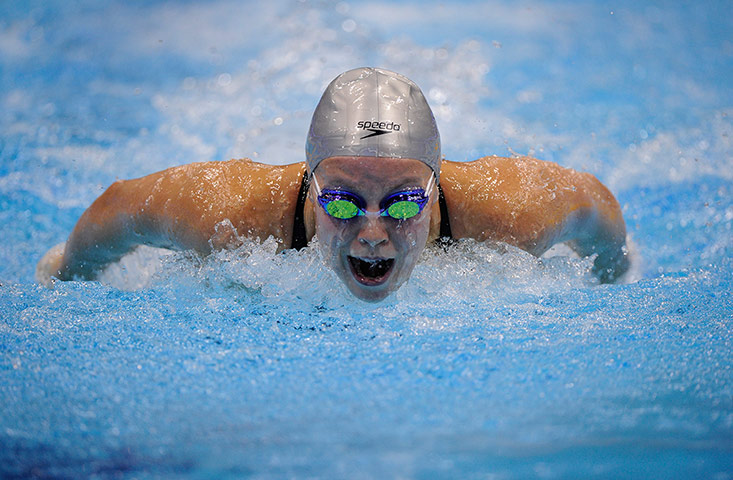 Swimming: Ellen Gandy qualifies for the women's 100m butterfly final