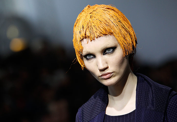 24 Hours: A model wears a creation from designer Junya Watanabe in Paris