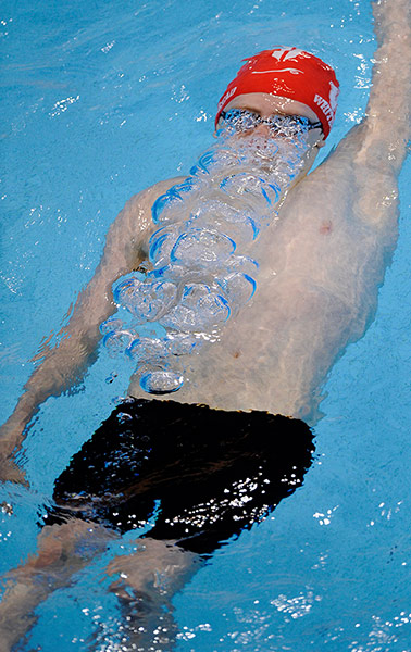 Swimming pt 2: Fabian Whitbread in the heats of the men's 400m individual medley