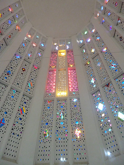 Jewel: Stained-glass panels in Casablanca's Catholic Cathedral