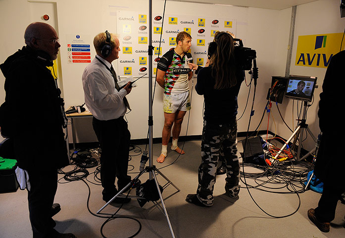 Saracen v Harlequins : Harlequins and England captain Chris Robshaw