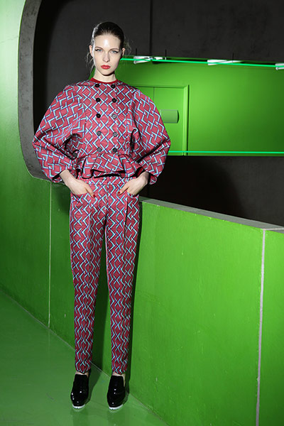 The Kenzo AW12 collection: Kenzo AW12 printed suit