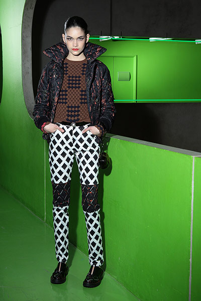 The Kenzo AW12 collection: Kenzo AW12 printed trousers and coat