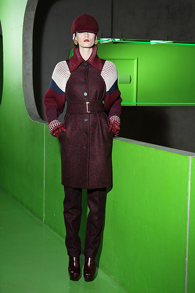 The Kenzo AW12 collection: Kenzo AW12 mesh knit coat
