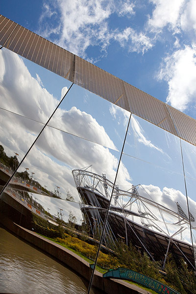 Olympic buildings: Rreflection of the Olympic Stadium