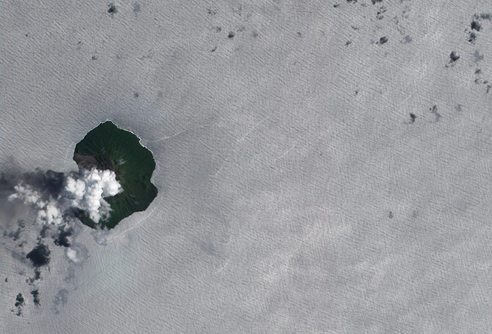 Satellite Eye on Earth: Tinakula is a small, volcanic island in the South Pacific