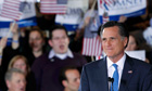 Mitt Romney celebrates his victory