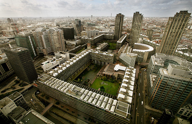 Barbican centre: Aerial view 