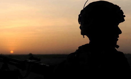 A soldier from the 2nd Battalion Mercian regiment