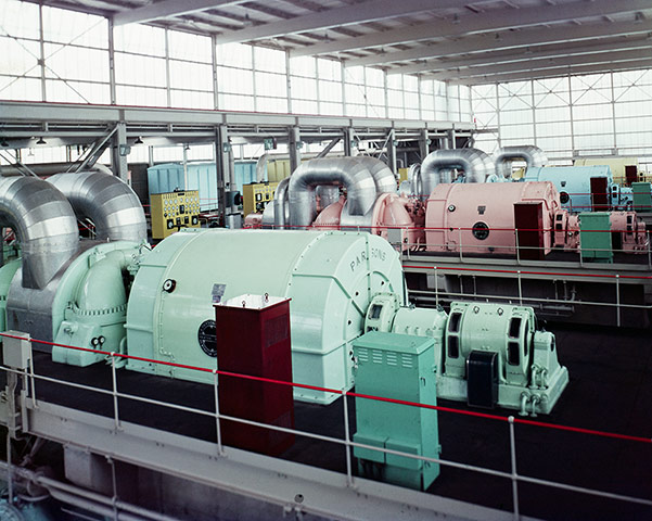 Windscale: Turbine Room of the Calder Hall Atomic Power Plant