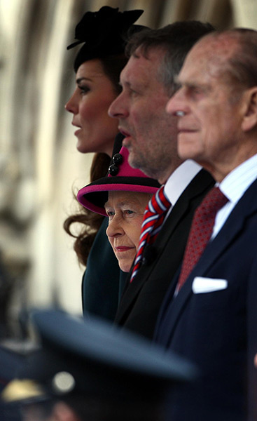 Royals in Leicester: Queen, Duke and Duchess at Leicester's Clock Tower 