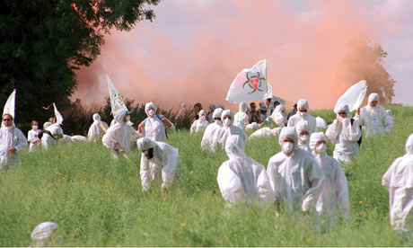 AgrEvo s experimental summer oil seed rape destroyed by several hundred p