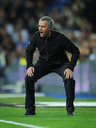 Best of the week in sport: Jose Mourinho during the Real Madrid versus Espanyol match