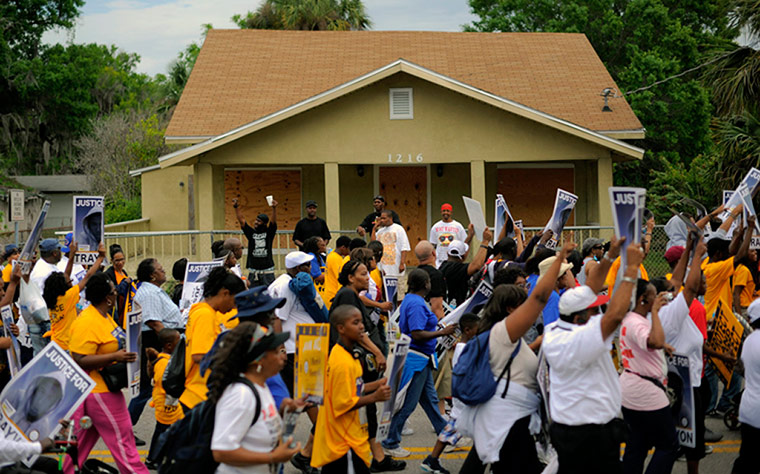 Trayvon Martin march: Rally for Trayvon Martin in Sanford