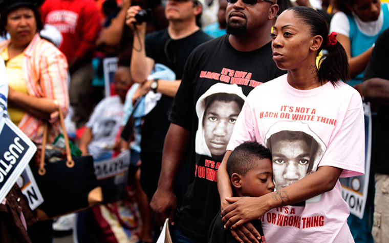 Trayvon Martin march: LeTasha Brown at Trayvon Martin rally