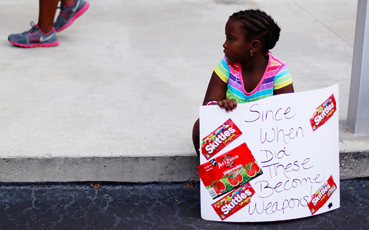 Trayvon Martin march: Camryn Thomas at Trayvon Martin rally