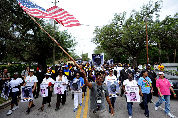 Trayvon Martin march: Rally for Trayvon Martin