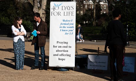 US-based anti-abortionists picket BPAS London clinic, 27/3/12