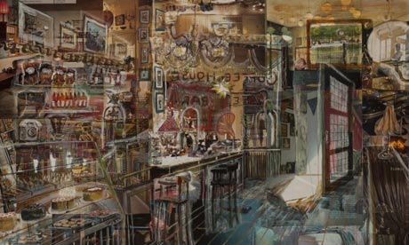 bridge cafe painting 