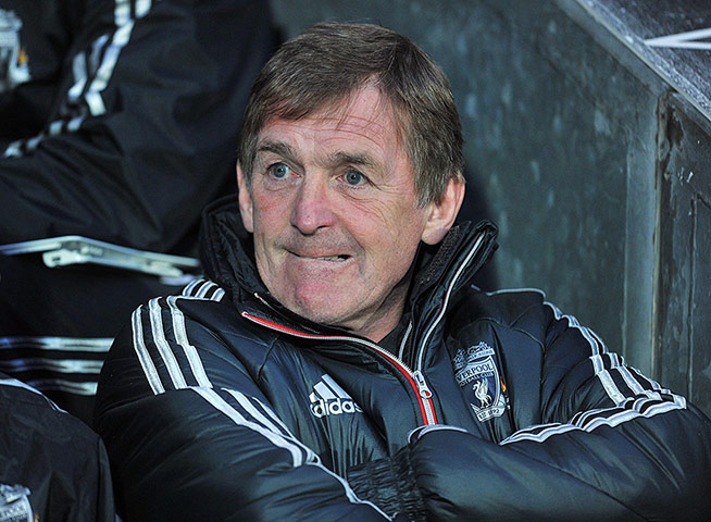 Blackburn v Liverpool: Liverpool's manager Kenny Dalglish at Ewood Park