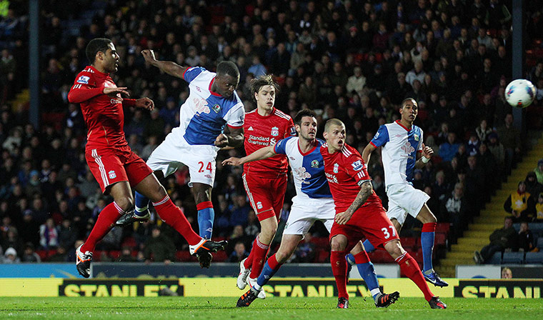 Blackburn v Liverpool: Yakubu scores for Blackburn Rovers against Liverpool