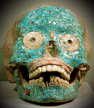Hirst Mexican Death:  Zapotec skull