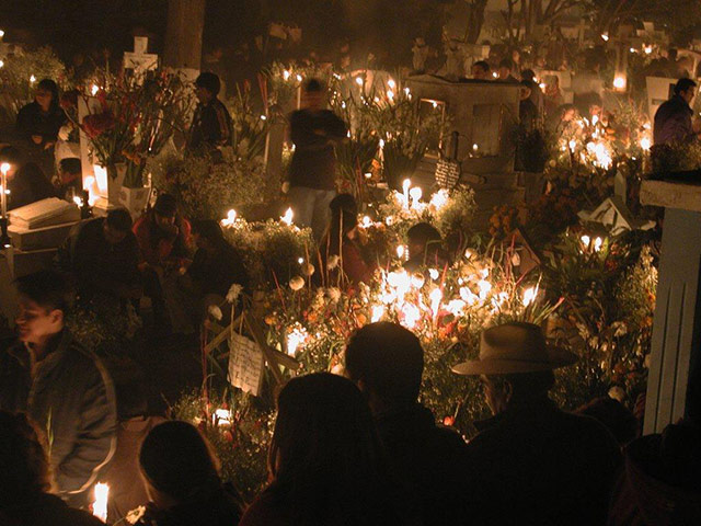 Hirst Mexican Death: celebration at Janitzio