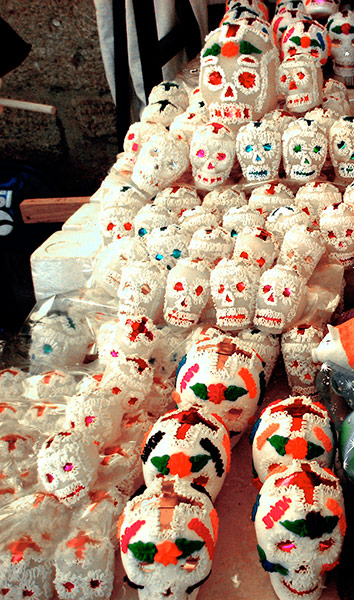 Hirst Mexican Death: Sugar calaveritas.