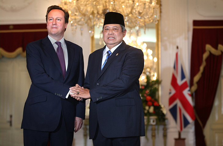 Cameron in Asia: David Cameron meets with President Susilo Bambang Yudhoyono