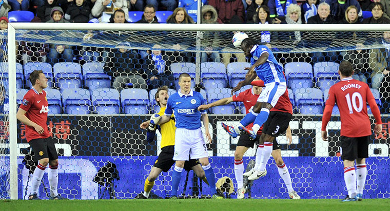 Wednesday footie: Victor Moses scores against Manchester United but the goal is disallowed