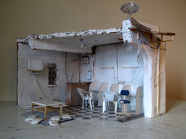 Subversion: Macquette of custom-built set for Virtual Jihadi