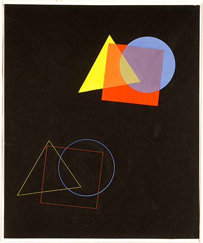 Bauhaus: Eugen Batz Exercise for colour theory course taught by Kandinsky