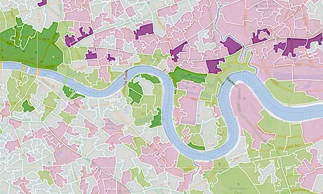 London Poverty map