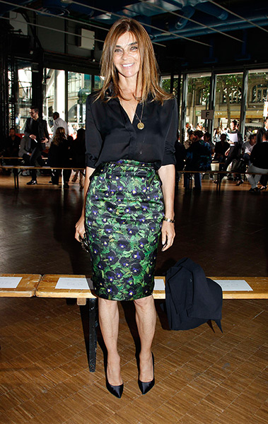 Carine Roitfeld: Carine Roitfeld attends the Givenchy Menswear Paris Fashion Week