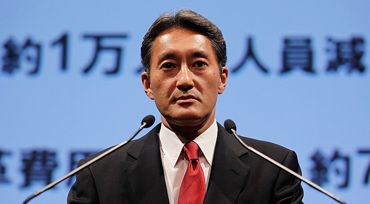 Week in Business: Sony Corp's new CEO Kazuo  Hirai attends a news conference in Tokyo