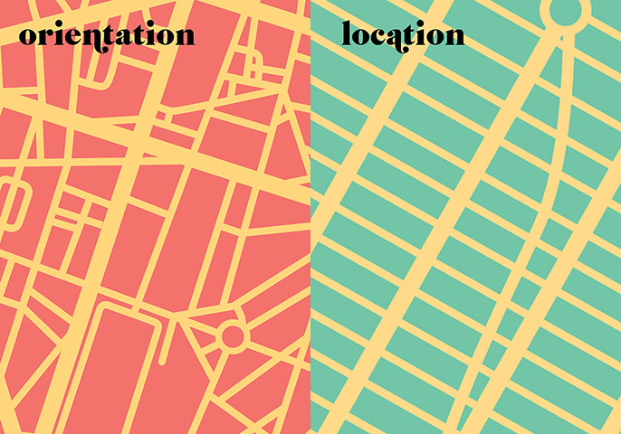 Paris V. New York: orientation / location