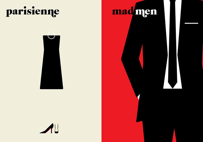 Paris V. New York: parisienne / madmen