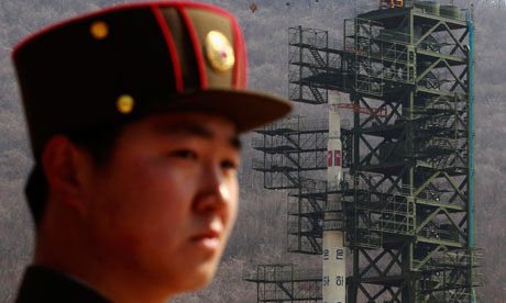 North Korean soldier rocket