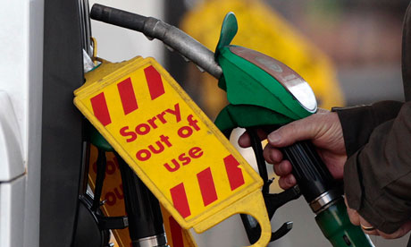 petrol pump out of use after panic buying
