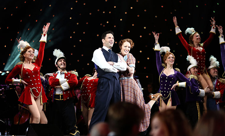 Olivier Awards: The cast of Crazy for You perform onstage at the Olivier Awards